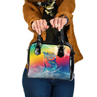 Fishing Dad Shoulder Handbag Fast Sharp and Strong Like a Sailfish