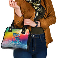 Fishing Dad Shoulder Handbag Fast Sharp and Strong Like a Sailfish