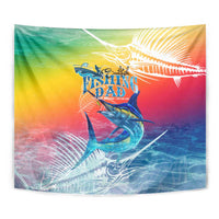 Fishing Dad Tapestry Fast Sharp and Strong Like a Sailfish