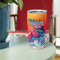 Fishing Dad Tumbler Cup Fast Sharp and Strong Like a Sailfish