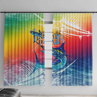 Fishing Dad Window Curtain Fast Sharp and Strong Like a Sailfish