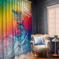 Fishing Dad Window Curtain Fast Sharp and Strong Like a Sailfish