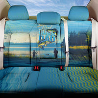 Reel Cool Dad Fishing Back Car Seat Cover Father Hooked on Love and Lakeside Moments