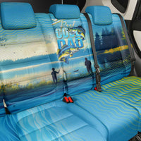 Reel Cool Dad Fishing Back Car Seat Cover Father Hooked on Love and Lakeside Moments