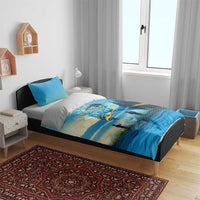 Reel Cool Dad Fishing Bedding Set Father Hooked on Love and Lakeside Moments