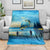 Reel Cool Dad Fishing Blanket Father Hooked on Love and Lakeside Moments