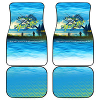 Reel Cool Dad Fishing Car Mats Father Hooked on Love and Lakeside Moments