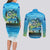 Reel Cool Dad Fishing Couples Matching Long Sleeve Bodycon Dress and Long Sleeve Button Shirt Father Hooked on Love and Lakeside Moments