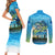 Reel Cool Dad Fishing Couples Matching Short Sleeve Bodycon Dress and Long Sleeve Button Shirt Father Hooked on Love and Lakeside Moments