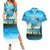 Reel Cool Dad Fishing Couples Matching Summer Maxi Dress and Hawaiian Shirt Father Hooked on Love and Lakeside Moments