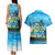 Reel Cool Dad Fishing Couples Matching Tank Maxi Dress and Hawaiian Shirt Father Hooked on Love and Lakeside Moments