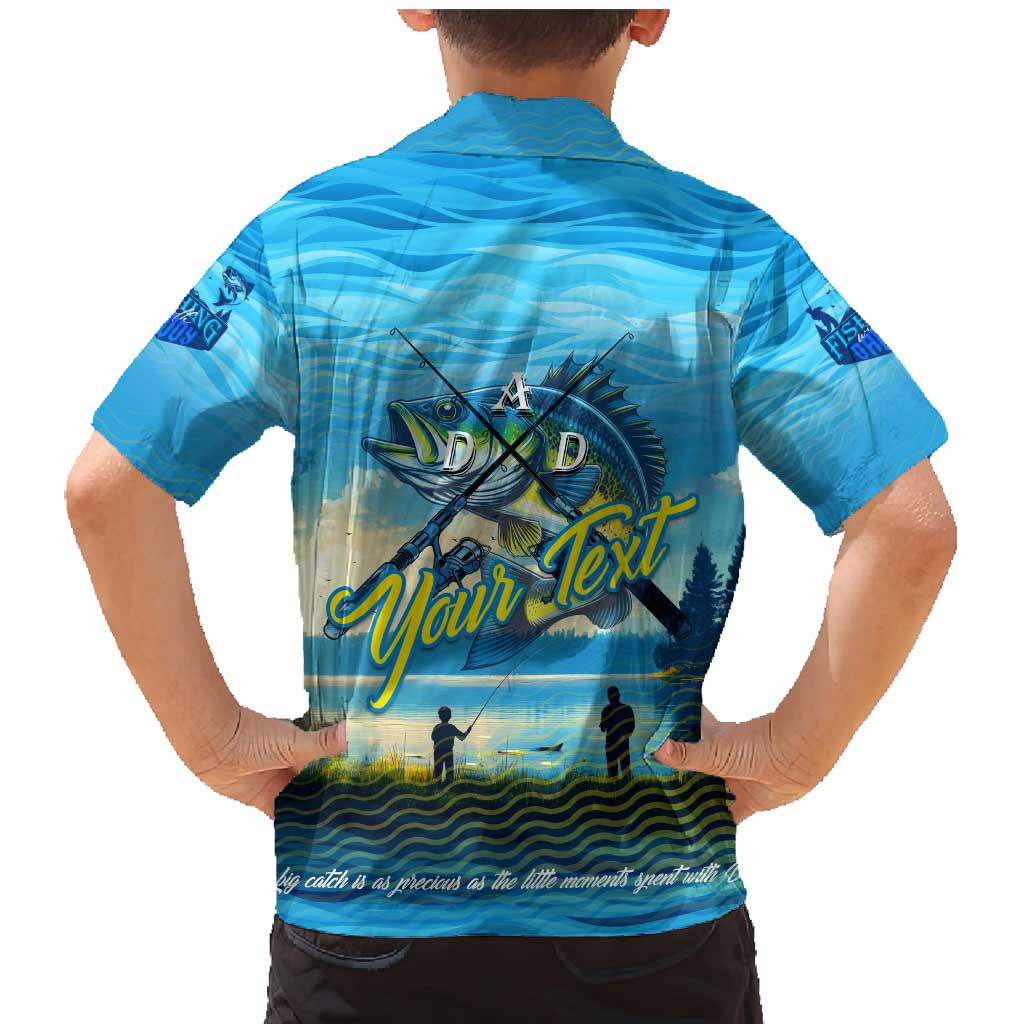 Reel Cool Dad Fishing Family Matching Mermaid Dress and Hawaiian Shirt Father Hooked on Love and Lakeside Moments