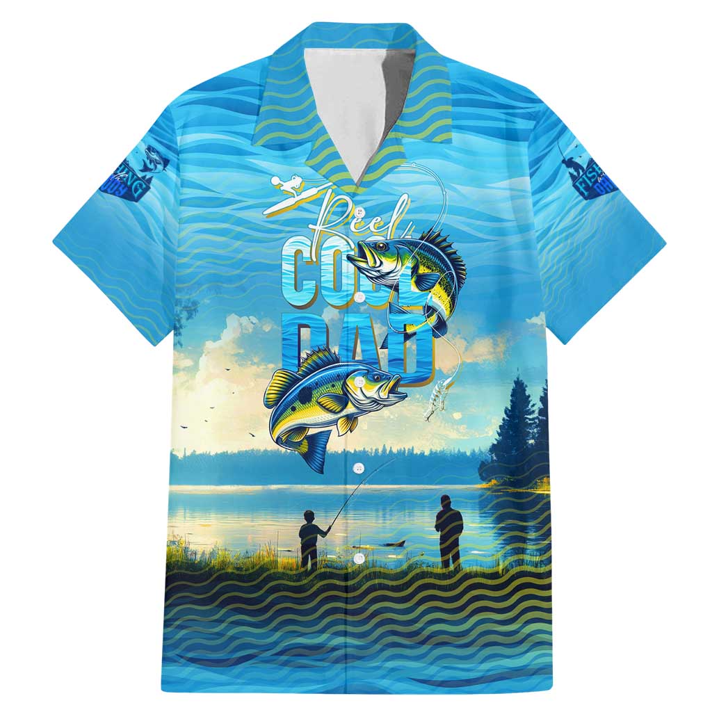Reel Cool Dad Fishing Family Matching Mermaid Dress and Hawaiian Shirt Father Hooked on Love and Lakeside Moments