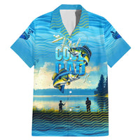 Reel Cool Dad Fishing Family Matching Mermaid Dress and Hawaiian Shirt Father Hooked on Love and Lakeside Moments