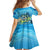 Reel Cool Dad Fishing Family Matching Off Shoulder Short Dress and Hawaiian Shirt Father Hooked on Love and Lakeside Moments