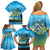 Reel Cool Dad Fishing Family Matching Off Shoulder Short Dress and Hawaiian Shirt Father Hooked on Love and Lakeside Moments