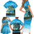 Reel Cool Dad Fishing Family Matching Short Sleeve Bodycon Dress and Hawaiian Shirt Father Hooked on Love and Lakeside Moments