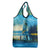 Reel Cool Dad Fishing Grocery Bag Father Hooked on Love and Lakeside Moments