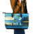 Reel Cool Dad Fishing Leather Tote Bag Father Hooked on Love and Lakeside Moments