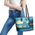 Reel Cool Dad Fishing Leather Tote Bag Father Hooked on Love and Lakeside Moments