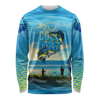 Reel Cool Dad Fishing Long Sleeve Shirt Father Hooked on Love and Lakeside Moments