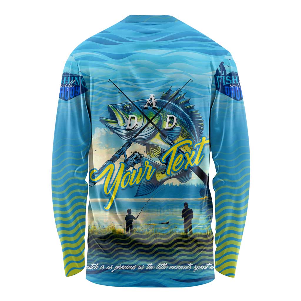 Reel Cool Dad Fishing Long Sleeve Shirt Father Hooked on Love and Lakeside Moments