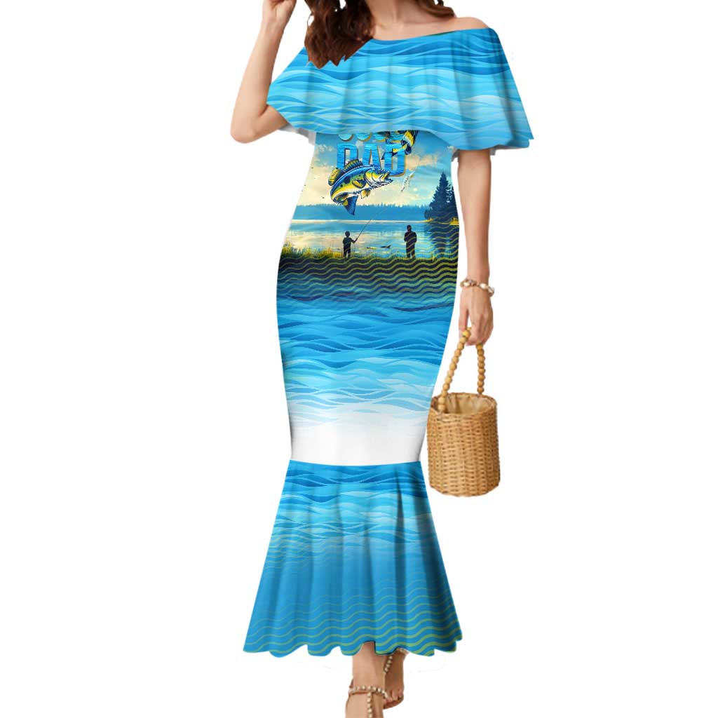 Reel Cool Dad Fishing Mermaid Dress Father Hooked on Love and Lakeside Moments