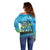Reel Cool Dad Fishing Off Shoulder Sweater Father Hooked on Love and Lakeside Moments