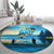 Reel Cool Dad Fishing Round Carpet Father Hooked on Love and Lakeside Moments