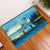Reel Cool Dad Fishing Rubber Doormat Father Hooked on Love and Lakeside Moments