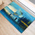 Reel Cool Dad Fishing Rubber Doormat Father Hooked on Love and Lakeside Moments