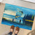Reel Cool Dad Fishing Rubber Doormat Father Hooked on Love and Lakeside Moments