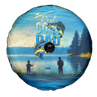 Reel Cool Dad Fishing Spare Tire Cover Father Hooked on Love and Lakeside Moments