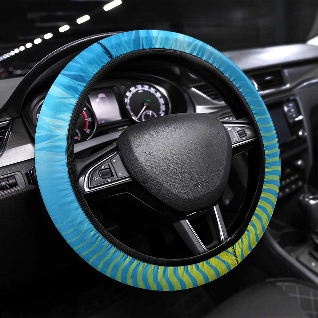 Reel Cool Dad Fishing Steering Wheel Cover Father Hooked on Love and Lakeside Moments