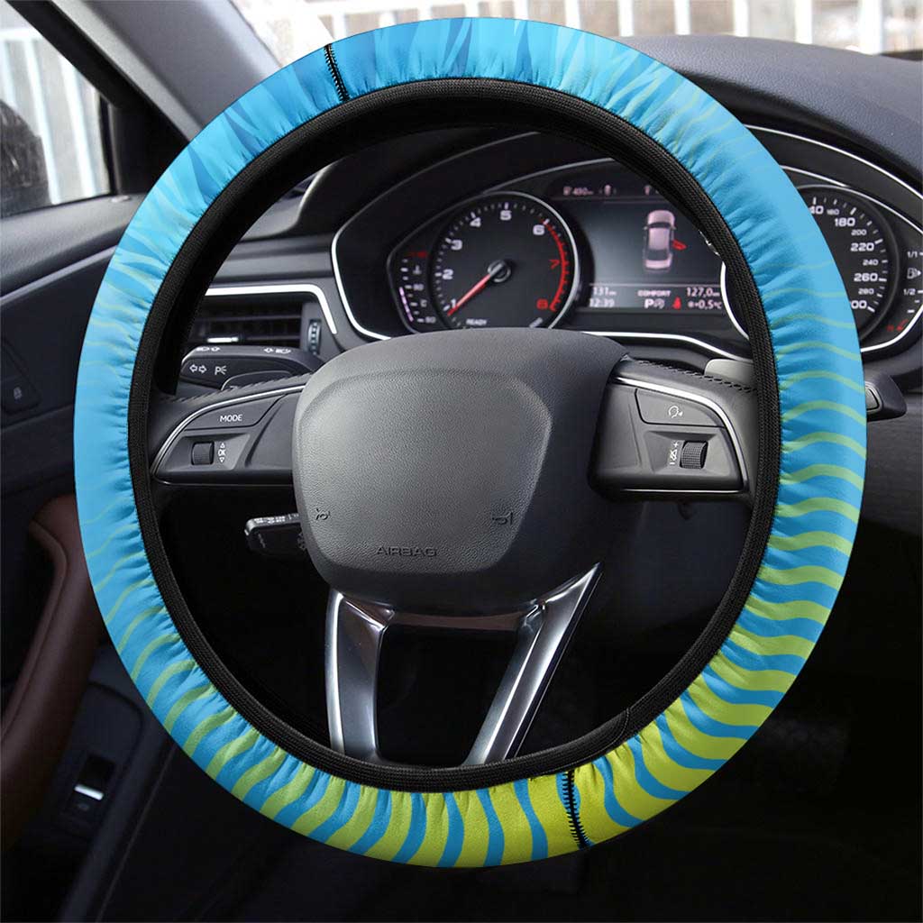Reel Cool Dad Fishing Steering Wheel Cover Father Hooked on Love and Lakeside Moments