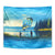Reel Cool Dad Fishing Tapestry Father Hooked on Love and Lakeside Moments