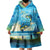 Reel Cool Dad Fishing Wearable Blanket Hoodie Father Hooked on Love and Lakeside Moments