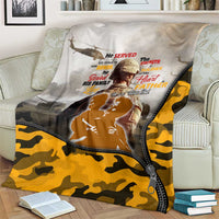 Veteran Dad Blanket The Strength of a Soldier - The Heart of a Father