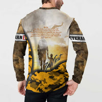 Veteran Dad Button Sweatshirt The Strength of a Soldier - The Heart of a Father