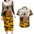 Veteran Dad Couples Matching Long Sleeve Bodycon Dress and Hawaiian Shirt The Strength of a Soldier - The Heart of a Father