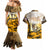 Veteran Dad Couples Matching Mermaid Dress and Hawaiian Shirt The Strength of a Soldier - The Heart of a Father