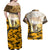 Veteran Dad Couples Matching Off Shoulder Maxi Dress and Hawaiian Shirt The Strength of a Soldier - The Heart of a Father