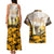 Veteran Dad Couples Matching Tank Maxi Dress and Hawaiian Shirt The Strength of a Soldier - The Heart of a Father