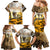 Veteran Dad Family Matching Mermaid Dress and Hawaiian Shirt The Strength of a Soldier - The Heart of a Father