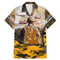 Veteran Dad Family Matching Mermaid Dress and Hawaiian Shirt The Strength of a Soldier - The Heart of a Father