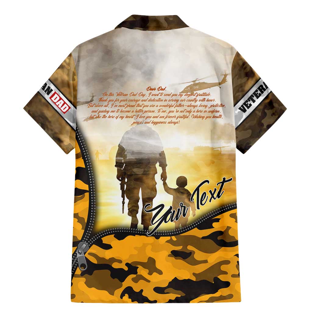 Veteran Dad Family Matching Mermaid Dress and Hawaiian Shirt The Strength of a Soldier - The Heart of a Father