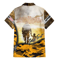 Veteran Dad Family Matching Mermaid Dress and Hawaiian Shirt The Strength of a Soldier - The Heart of a Father