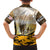 Veteran Dad Family Matching Off The Shoulder Long Sleeve Dress and Hawaiian Shirt The Strength of a Soldier - The Heart of a Father