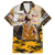 Veteran Dad Family Matching Off The Shoulder Long Sleeve Dress and Hawaiian Shirt The Strength of a Soldier - The Heart of a Father