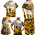 Veteran Dad Family Matching Off Shoulder Maxi Dress and Hawaiian Shirt The Strength of a Soldier - The Heart of a Father